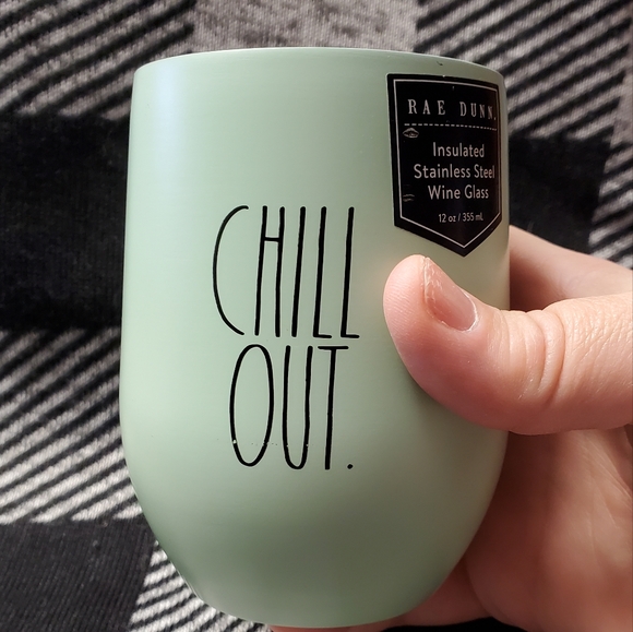 Rae Dunn CHILL OUT Wine Tumbler - Picture 4 of 9
